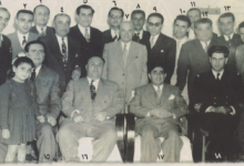 مصطفى الحوراني محافظ اللاذقية وشخصيَّاتٌ منها عام 1955م