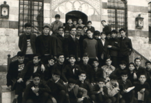 طلاب من مدرسة كفرسوسة في قصر العظم عام 1972