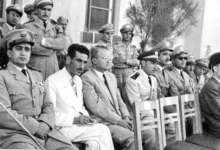 التاريخ السوري المعاصر - العقيد توفيق نظام الدين في احدى المناسبات العسكرية عام 1950 - 1951