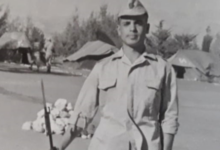 الطالب فاروق بنوح في معسكر الفتوة بالزبداني عام 1964