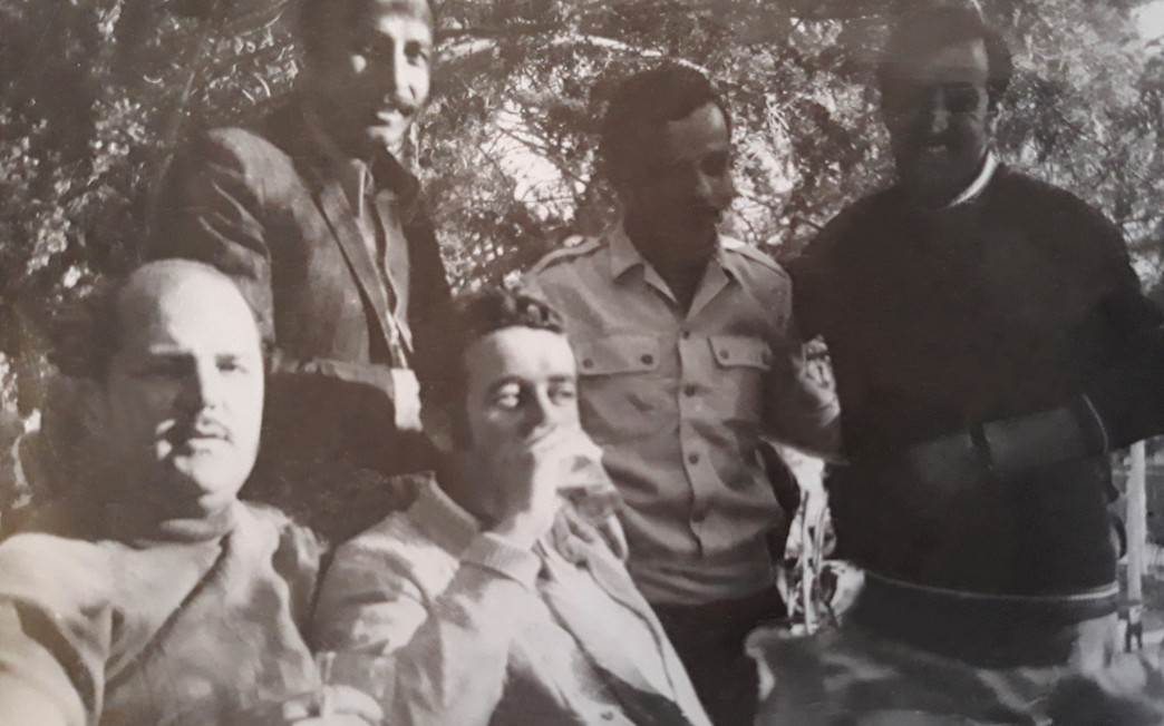 مدرسون في مدرسة كفرسوسة عام 1972