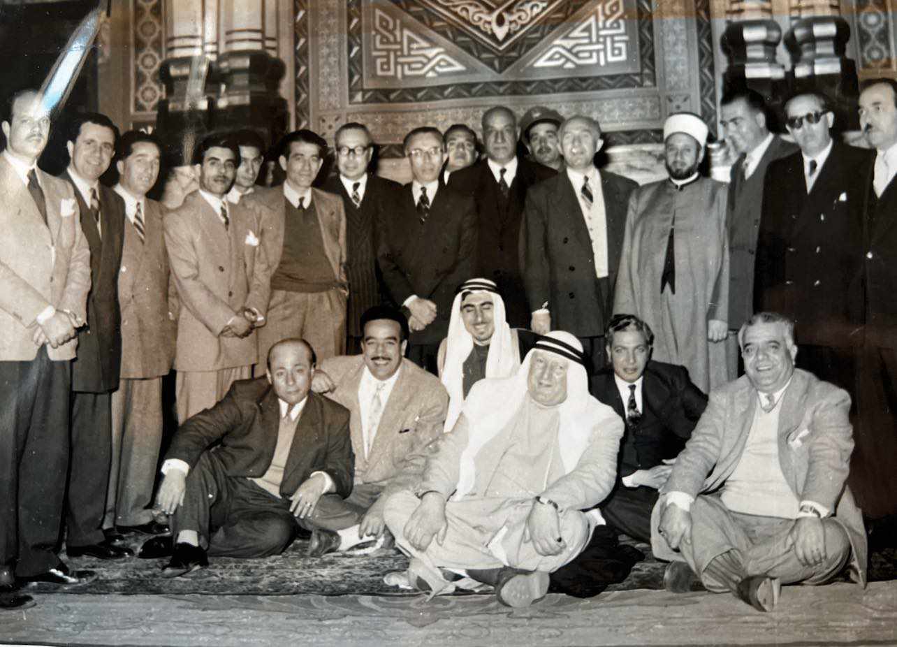التاريخ السوري المعاصر - النائب جورج شلهوب ونواب آخرون في مجلس النواب عام 1957