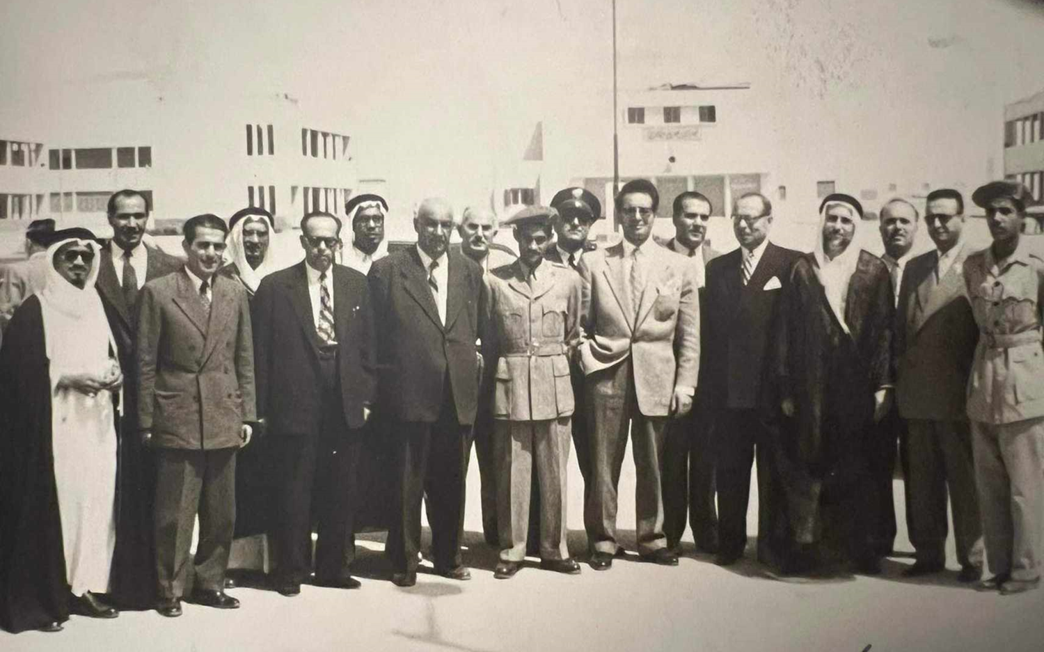 النائب جورج شلهوب ونواب آخرون في الكلية العسكرية السعودية عام 1956