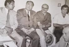 مراد السباعي وآخرون في إحدى محاضرات فرع اتحاد الكتاب العرب في حمص