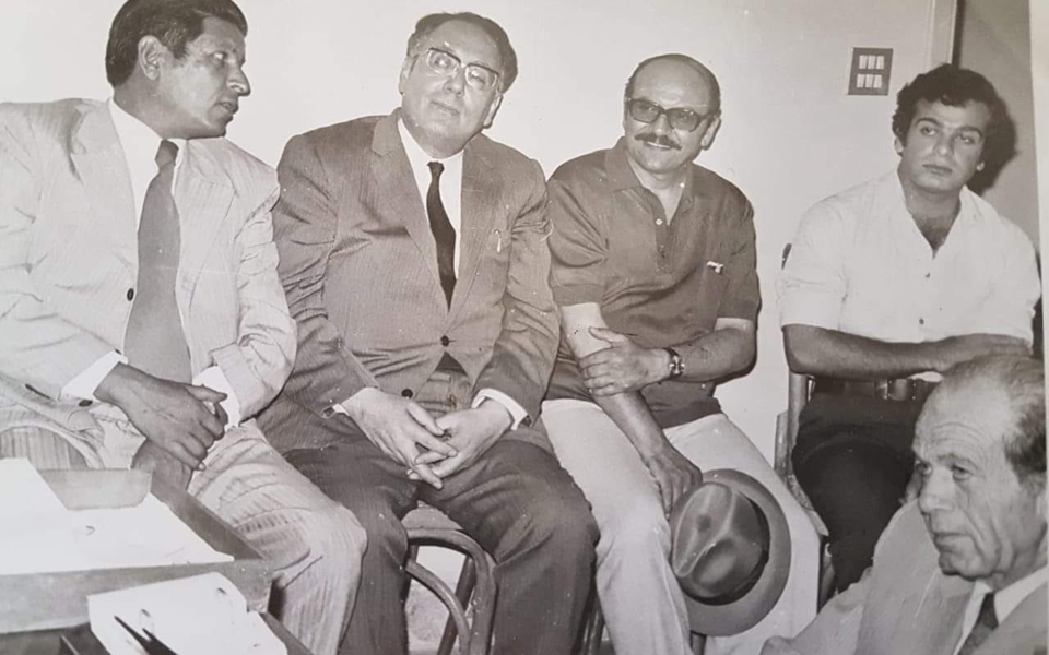 مراد السباعي وآخرون في إحدى محاضرات فرع اتحاد الكتاب العرب في حمص