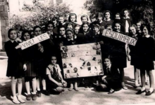 التاريخ السوري المعاصر - طالبات مدرسة الفرانسيسكان في حلب - ستينيات القرن العشرين