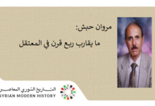 التاريخ السوري المعاصر - مروان حبش: ما يقارب ربع قرن في المعتقل 1970 - 1994