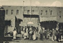 التاريخ السوري المعاصر - مدخل السراي الحكومي في الرقة عام 1922