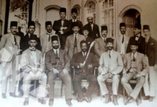 الأمير سعيد الجزائري في الاجتماع العائلي لآل الجزائري في دمشق عام 1922م