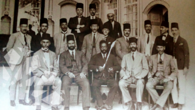 التاريخ السوري المعاصر - الأمير سعيد الجزائري في الاجتماع العائلي لآل الجزائري في دمشق عام 1922م