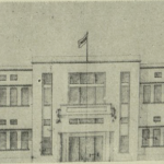 التاريخ السوري المعاصر - تصميم الواجهة الرئيسية لمدرسة تجهيز طرطوس عام 1946