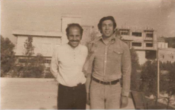 التاريخ السوري المعاصر - منقذ الأتاسي وهايل التركاوي في مقر نادي خالد بن الوليد في حمص عام 1974م