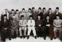 وفد من الوجهاء في دمشق للمطالبة بجعل إدلب محافظة عام 1949م