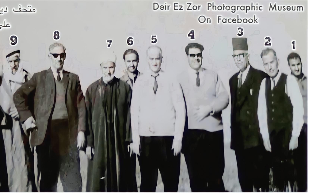 أعضاء ديوان القاضي عبد القادر ملاحويش في دير الزور عام 1970