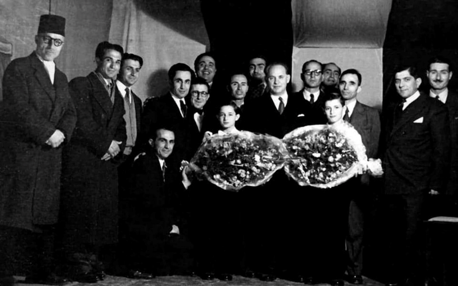 أول حفل فني للأخوين ضياء ونجمي السكري في حلب 1950