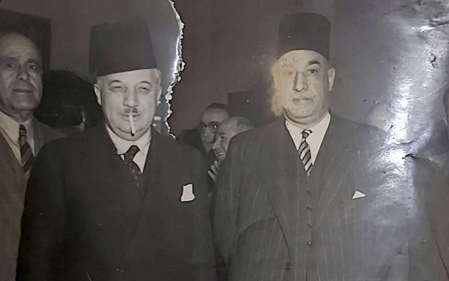 محمد العايش ورياض الصلح في دمشق عام 1948