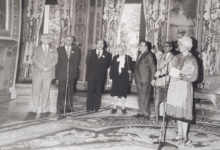 د.عدنان البني ونسيب صليبي في باريس عام 1980م