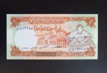 النقود والعملات الورقية السورية 1977 – ليرة سورية
