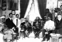 أمراء آل مللي الأكراد في زيارة لدارة آل بوخه في حلب عام 1904