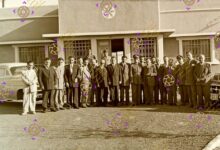 من زيارة وهيب الغانم وزير الصحة إلى السويداء عام 1955م (1)