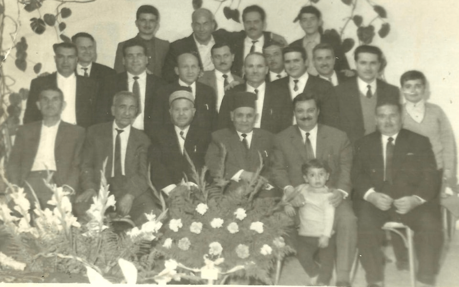 حفل عقد قران عصمت بن أحمد الباشا في سبعينيات القرن العشرين