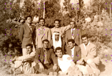 معلمون في رحلة الى بلدة الكفر عام 1956م