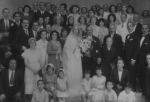 من حفل زفاف ميشيل بخاش وغيتا صباغ في حلب 1933