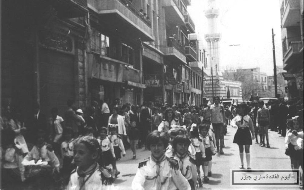 الزهرات في الفوج الأرثوذكسي الثاني بدمشق في أحد الشعانين عام 1971