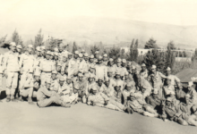 طلاب دار المعلمين في معسكر الفتوة في الزبداني عام 1964م