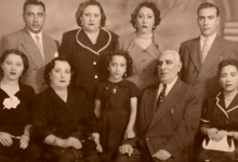 عائلة جورج بن عبد الله مصري في حلب عام 1952م