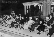 شكري القوتلي في مؤتمر القمة العربية في أنشاص عام 1946م