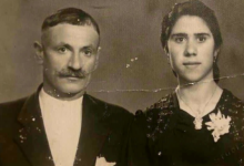 عبو بحي عيسى وزوجته شمة ممونة في الحسكة عام 1950