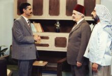 سليم كلاس ومحمد الحريري في مسلسل حمام القيشاني عام 1994