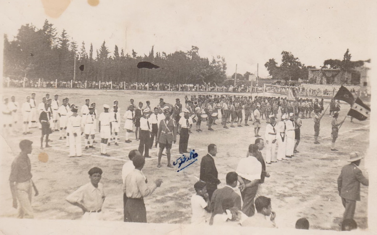 احتفال كشافة اللاذقية في عيد الجلاء عام 1946