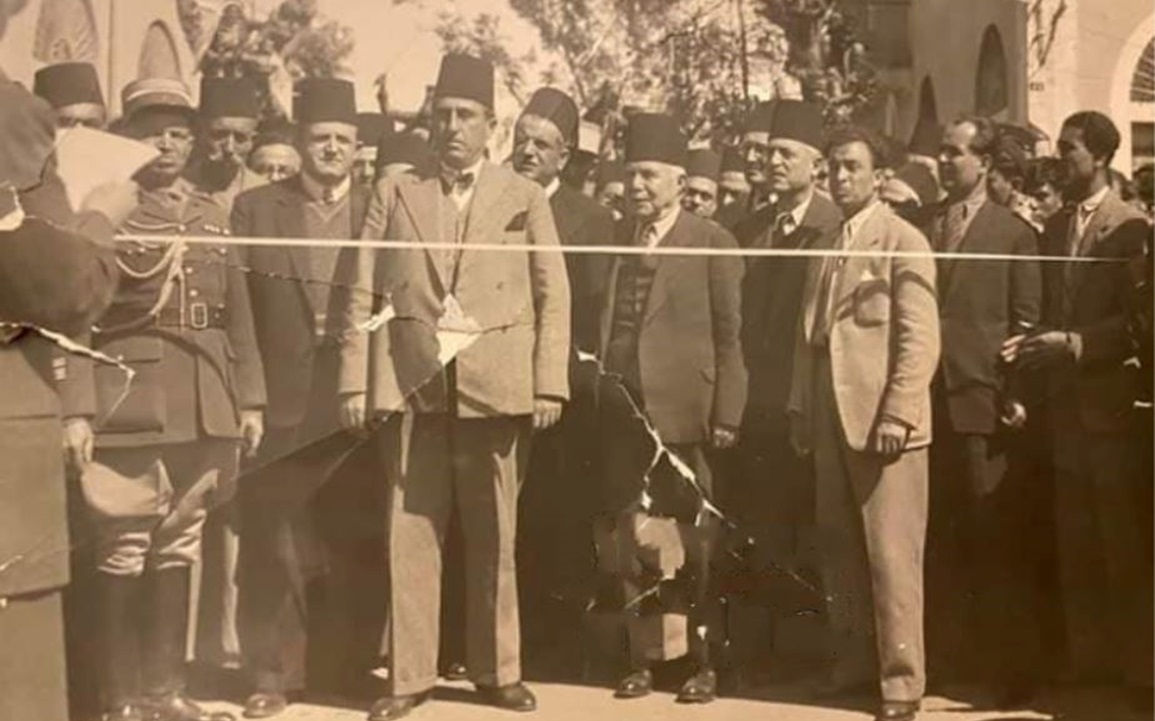 من زيارة شكري القوتلي إلى طرطوس في آذار عام 1944