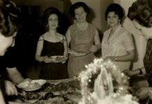 من إحدى الإستقبالات النسائية والعائلية في حلب في ستينيات القرن العشرين