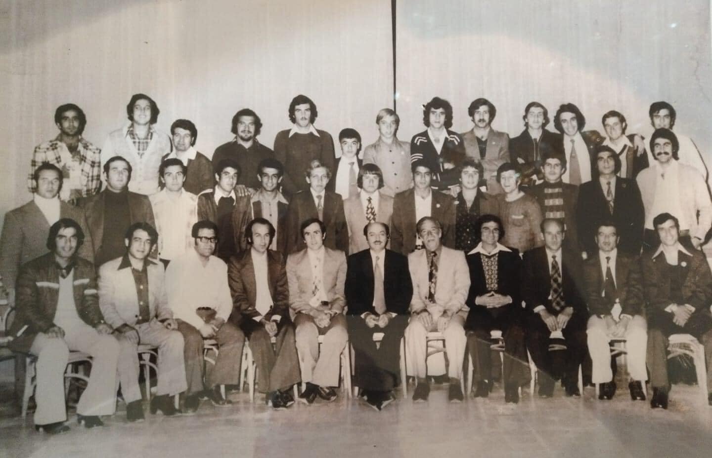 من حفل تكريم نادي حلب الأهلي للمتميزين في الدورة العربية بدمشق 1976