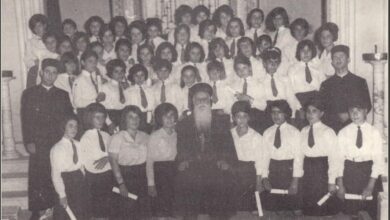 طلاب في مدرسة السريان الثانوية في القامشي عام 1960