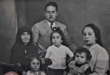 صورة لعائلة أسعد حنجرو مدير المدرسة الهاشمية في حلب