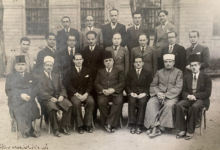 الطاقم التعليمي والإداري في مدرسة التجهيز – المأمون في حلب 1938