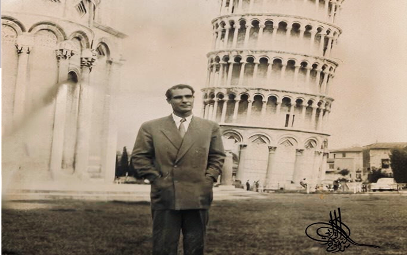 العقيد سراج الدين الشرابي في بيزا، إيطاليا عام 1948