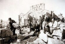 من رحلة جمعيّة العاديات إلى كنيسة القديس سمعان العمودي عام 1931م