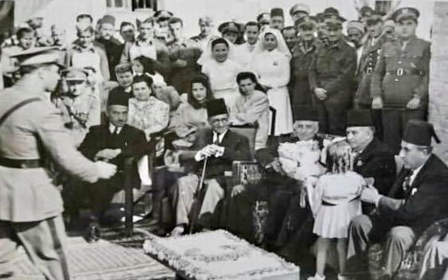 من حفل تدشين المستشفى العسكري بحلب عام 1945