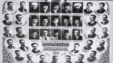 خريجو معهد الحقوق العربي بدمشق في الجامعة السورية عام 1927م