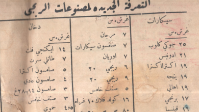 أسعار الدخان في دمشق عام 1939