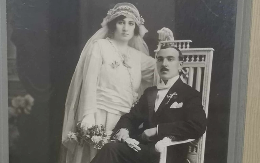 صورة من زفاف سامي بن الياس مصري في حلب عام 1922م