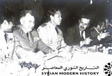 حافظ الأسد والجنرال الصفريوي قائد القوات المغربية المشاركة في حرب تشرين