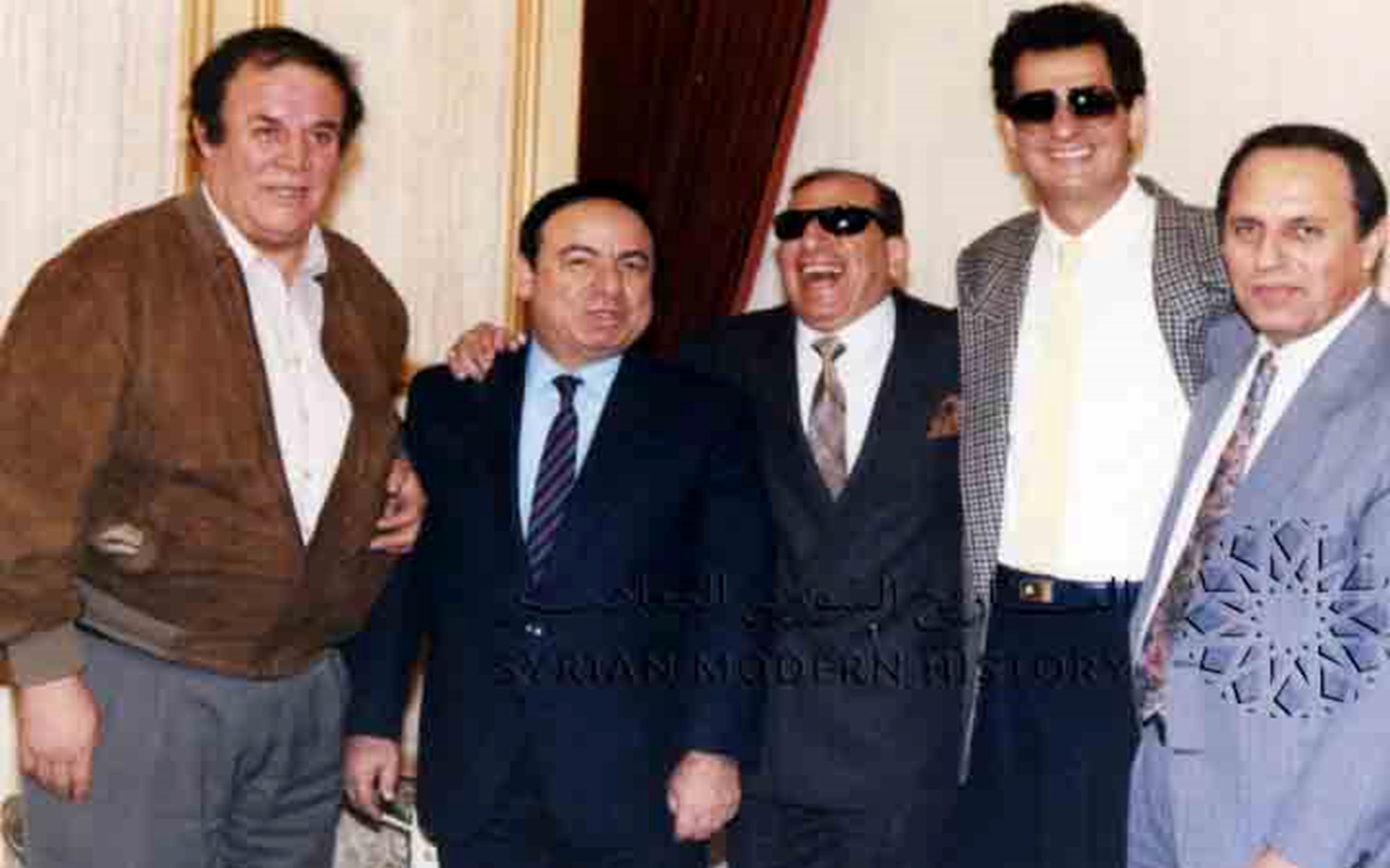 صباح فخري مع فهد بلان وسيد مكاوي في مهرجان دمشق السينمائي عام 1994م