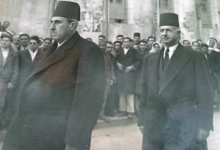 شكري القوتلي وسعد الله الجابري عام 1946