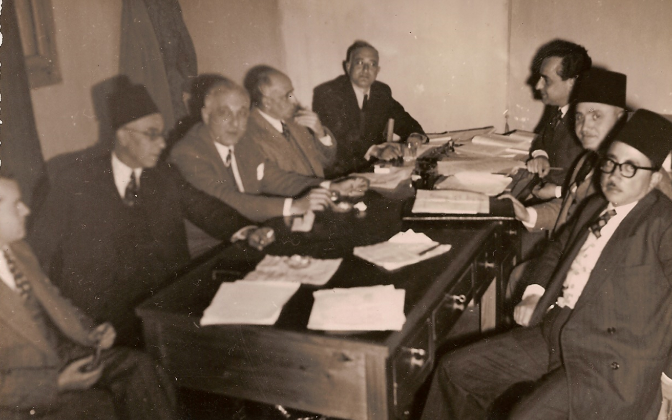 أول مجلس إدارة لشركة مرفأ اللاذقية عام 1950